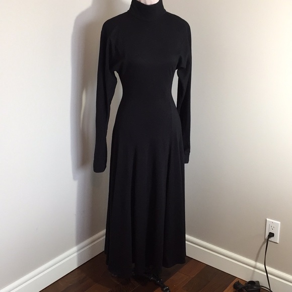 Vintage Dresses & Skirts - VINTAGE High neck open back dress